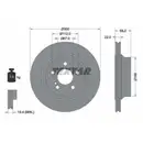 Original Textar Bremsenset Bremsscheiben Ø300 belüftet Beläge hinten WK Mercedes