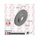 ZIMMERMANN 200.2514.20 Bremsscheiben 2 Stück NISSAN