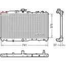 Kühler Motorkühlung Denso DRM44050 für Mazda