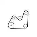 CONTINENTAL CTAM 5PK1432K1 Keilrippenriemen Kit