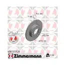 ZIMMERMANN 600.3217.20 Bremsscheiben 2 Stück hinten für VW
