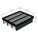 Luftfilter Bosch F 026 400 744 für Mazda