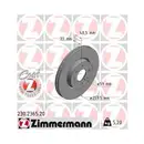 Zimmermann 230.2365.20 Bremsscheiben 2 Stück FIAT