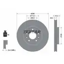 TEXTAR 92274203 Bremsscheiben 2 Stück NISSAN