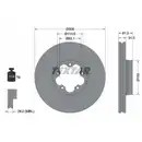 TEXTAR 92274303 Bremsscheiben 2 Stück vorne FORD