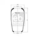 FEBI BILSTEIN 20882 Luftfederbalg für MAN, MERCEDES-BENZ