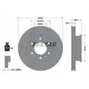 TEXTAR 93143203 Bremsscheiben 2 Stück MERCEDES-BENZ