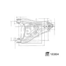 Lenker Radaufhängung Febi Bilstein 183804 für Renault für Dacia