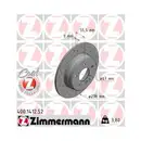 Original ZIMMERMANN 400.1412.52 Bremsscheiben 2 Stück für MERCEDES-BENZ