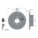 TEXTAR 93143303 Bremsscheiben 2 Stück hinten MERCEDES-BENZ