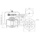 FEBI BILSTEIN 35878 Luftfederbalg für MERCEDES-BENZ