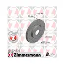 Original ZIMMERMANN 230.2365.52 Bremsscheiben 2 Stück für FIAT