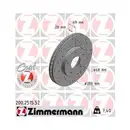 Original Zimmermann 200.2515.52 Bremsscheiben 2 Stück für NISSAN