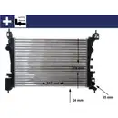 Kühler Motorkühlung Mahle CR 1182 000S Behr für Opel für Vauxhall