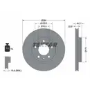 TEXTAR 92121403 Bremsscheiben 2 Stück VW