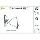 Fensterheber Valeo 852566 für Peugeot Vorne Links