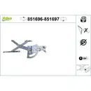 Fensterheber Valeo 851696 für Opel für Vauxhall Vorne Links
