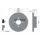 Original TEXTAR 92146803 Bremsscheiben 2 Stück vorne für HYUNDAI