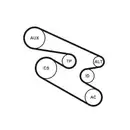 Keilrippenriemensatz Continental Ctam 7PK1104K1 Für Fahrzeuge Mit Klimaanlage