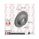 Original ZIMMERMANN 460.1505.52 Bremsscheiben 2 Stück für PORSCHE