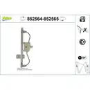 Fensterheber Valeo 852564 für Renault Vorne Links
