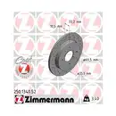 Original ZIMMERMANN 250.1340.52 Bremsscheiben 2 Stück für FORD