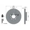 TEXTAR 92125503 Bremsscheiben 2 Stück MAZDA