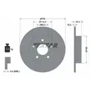 TEXTAR 92125703 Bremsscheiben 2 Stück NISSAN