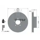 TEXTAR 92122605 Bremsscheiben 2 Stück BMW