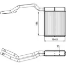 Wärmetauscher Innenraumheizung Valeo 812367 für Ford für Volvo Vorne