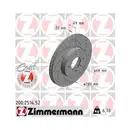 Original Zimmermann 200.2514.52 Bremsscheiben 2 Stück für NISSAN