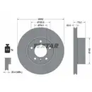 TEXTAR 92132805 Bremsscheiben 2 Stück BMW