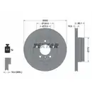 Textar Bremsenset Bremsscheiben Ø300 belüftet Bremsbeläge Ceramic WK hinten BMW