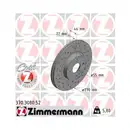 Original ZIMMERMANN 370.3080.52 Bremsscheiben 2 Stück für MAZDA
