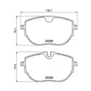 Bremsbelagsatz Scheibenbremse Mintex MDB4283 für VW Vorderachse