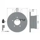 TEXTAR 92137603 Bremsscheiben 2 Stück MERCEDES-BENZ