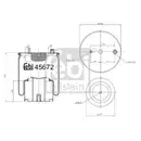 Federbalg Luftfederung Febi Bilstein 45672 für Man Hinterachse