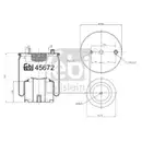 FEBI BILSTEIN 45672 Luftfederbalg für MAN
