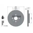 Textar Bremsenset Scheiben 247 mm belüftet Bremsbeläge vorn Aygo B1