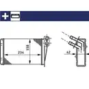 MAHLE AH 73 000S Innenraum-Wärmetauscher für RENAULT