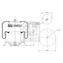 FEBI BILSTEIN 39854 Luftfederbalg