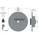 TEXTAR 92141403 Bremsscheiben 2 Stück RENAULT