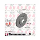 Original ZIMMERMANN 540.2491.52 Bremsscheiben 2 Stück für SUZUKI