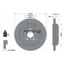 TEXTAR 92150903 Bremsscheiben 2 Stück hinten MERCEDES-BENZ