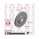 ZIMMERMANN 590.2583.20 Bremsscheiben 2 Stück TOYOTA