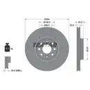 TEXTAR 92145803 Bremsscheiben 2 Stück FIAT