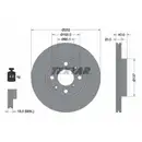 TEXTAR 92148903 Bremsscheiben 2 Stück SUZUKI