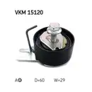 Spannrolle Zahnriemen Skf VKM 15120 für Opel für Vauxhall Links