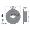 Original TEXTAR 92161303 Bremsscheiben 2 Stück hinten für HYUNDAI