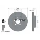 TEXTAR 92203303 Bremsscheiben 2 Stück DODGE